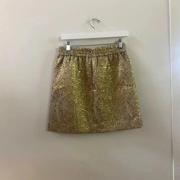 Loft gold mini skirt small petite - Picture 5 of 5